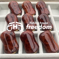 [FHF/fishing house freedom] Wood Handle Knob Oval Shape A Rank Premium "Karin" (Padouk) Monochrome B