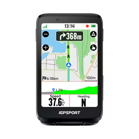 iGPSPORT Bicycle GPS Computer BiNavi Touchscreen Map Navigation 35 Hours Battery Life IPX7 Waterproo