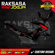 Yamaha Aerox new transparent striping sticker, minimalist racing vinyl ZK-27