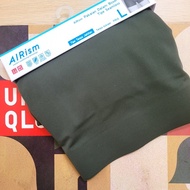HIJAU [NEW][NEW] Uniqlo Airism Seamless Boxer Briefs Black Dark Green Khaki POLOS
