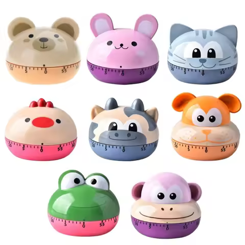 Animal Timer Digital Kitchen Countdown Clock Animal Alarm Clock for Time Management Tool for Childre
