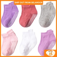 Bebby Home Stoking Budak 0-5yrs Baby Socks 6 Pairs Kids Socks Stretchable Comfortable Stokin Baby Ne
