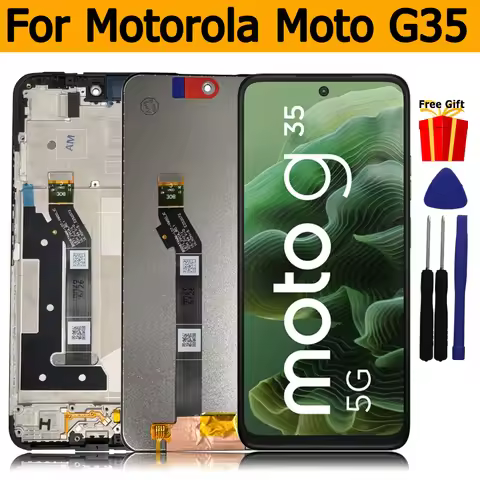 6.72" For Motorola Moto G35 LCD Display Touch Screen Digiziter Assembly For Moto G35 5G XT2433-5 LCD