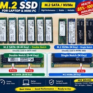 M.2 SSD / NVMe SSD 2.5" 2280 – Used SSD 85%-100% Health – Tested & Working – Good Price