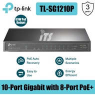 TP-Link 10-Port Gigabit Switch with 8-Port PoE+ (TL-SG1210P)