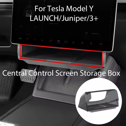 For Tesla Model Y LAUNCH/Juniper/3+ Highland Central Control Screen Storage Box Car Storage Box Auto