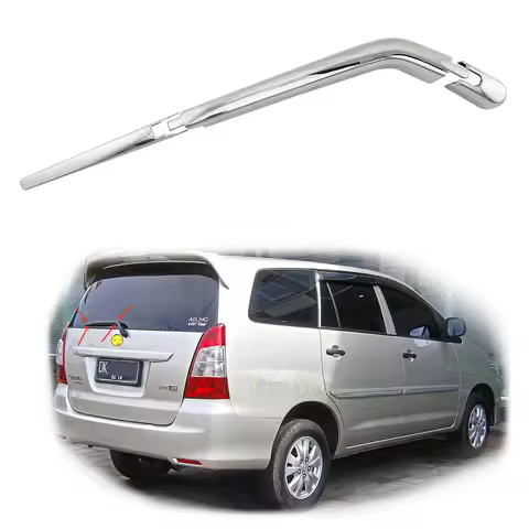 Car Modification ABS Chrome Rear Glass Wiper Decorative Cover Accessories Trim For Toyota INNOVA 200