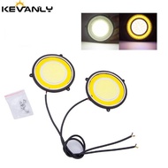 High power 2pcs/set DRL White Daytime Running car  DRL COB Round 120 chips led round 120chips diamet