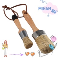 MIHAN Chalk & Wax Paint Brush Set, Natural Bristles Small Size Chalk Painting, Home Décor Wood Refin