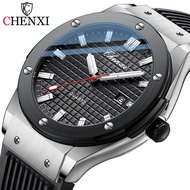 Chenxi นาฬิกาลำลองหรูหราผู้ชายแบรนด์ชั้นนำของผู้ชายแฟชั่นนาฬิกาข้อมือกันน้ำปฏิทินนาฬิกาผู้ชายเรืองแสง