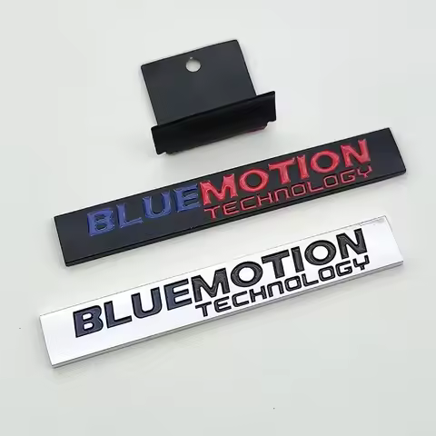 3D Metal Car Sticker Front Grill Rear Trunk Logo Bluemotion Emblem for VW Polo 6r 9n Passat B7 Golf