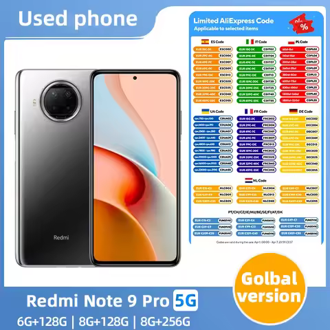 Redmi note 9 pro Android 5G Unlocked 6.67 inch 8GB RAM 256GB ROM All Colours in Good Condition Origi