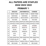 Past Year Practice Paper from 16 Leading Primary Schools in Singapore [2024 - 2022]