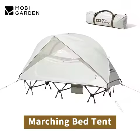 MOBI GARDEN Off Ground Camp Bed Tent Portable 1 Person Single Hiking Outdoor Travel Ultralight Glamp