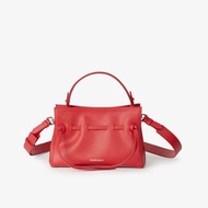 Drawstring genuine leather Crossbody bag