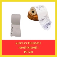 Thermal Paper Label Sticker Barcode Fold & Roll 100 X 100mm A6 500pcs