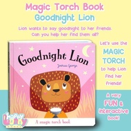 Magic Torch Book Goodnight Bear / Lion / Frog / cat (use the magic torch to help finding their frien
