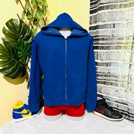 HANES SOFT SWEATS ZIPPER SWEATSHIRT HOODIE JACKET VINTAGE HEATHER BLUE 2XL XXL 25x25