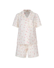 VIBES Đồ bộ mặc nhà nữ Pijama ngắn hoa nhí Fleura x Liora Py Set