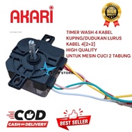 MESIN 4-wire wash timer[2+2] Akari 2-tub washing machine timer high Quality