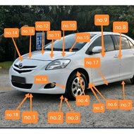 toyota vios ncp 93 body clip
