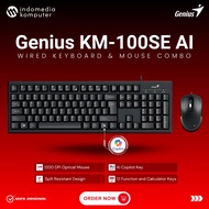 Keyboard Mouse Genius KM-100SE USB AI Cipilot KB Genius KM-100SE Genius Keyboard AI Cipilot KM-100SE