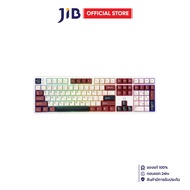 WIRELESS KEYBOARD (คีย์บอร์ดไร้สาย) EGA TYPE CMK7 WHITE BLUE SWITCH RGB EN/TH - WHITE-RED