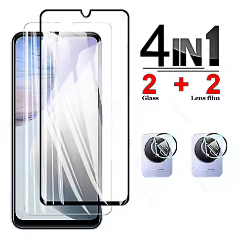 Tempered Glass for Vivo Y02 Screen Protector for Vivo Y16 Y22 Y22s Y75 Y75s Y76 Y76s Y77 5G Protecti
