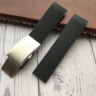 For 21mm Longines Concas L3.742/644 Sports Diving Silicone Rubber Watch Strap Men's Chain Accessorie