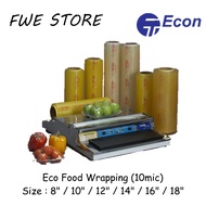 Econ Eco Food Wrapping (10mic) Catering Film / Filem Balut Plastik 保鲜纸 [8" / 10" / 12" / 14" / 16" /