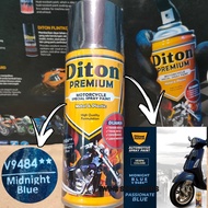 Pilok Pilox Cat Diton Premium Midnight Blue 9484 H9484 Biru Gelap 400cc Cat Semprot Diton Premium Tahan Bensin Cepat Kering