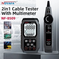 Noyafa Network Cable Tester Digital Cable Tracker PoE Tester Cat5 Cat6 Wire Tracker Measure Length W