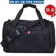 AT-🛫Swiss Army Knife（SWISSGEAR）Luggage Bag Men's Portable Travel Bag Shoulder Travel Bag Travel Bag Gym Bag