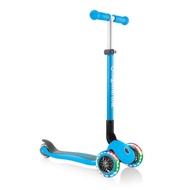 [ORIGINAL]Globber Primo Foldable Lights Sky Blue Scooter