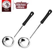 Zebra 3.5" / 4" Stainless Steel Chinese Ladle | Kitchen Cooking Dinnerware Spoon Hot Pot Utensils