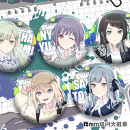 BanG Dream Ave Mujica Badge Misumi Hatsune Wakaba Mutsumi Togawa Sakiko Tinplate Brooch Anime Merch