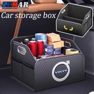 Volvo Car Folding Storage Box Car Trunk Car Leather Storage Box Multifunctional Trunk for Volvo V60 