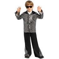 [Ready Stock] Retro New Style disco disco Dance Costume Children cos Costume Performance Costume Sta