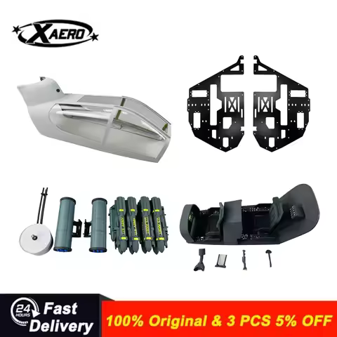 Roban 500 Size Cobra AH-1 Fuselage Spare Parts - Nose Cover Window Tail Landing Gear Wood Spacers Re