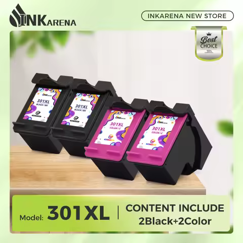 Inkarena Re-manufactured Ink Cartridge Compatible For HP 301 301XL Ink DeskJet 1050 2050 3050 2150 1