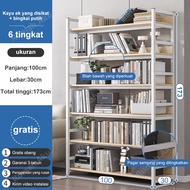 Rak Buku Rak barang Rak Besi Siku Lubang Rak susun 6/5/4 tingkat Rak gudang