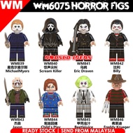 WM6075 Horror Movie MINIFIGURE JASON CHUCKY BILLY SCREAM Toy Figure