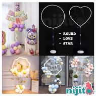 Nijito - Round Balloon Stand Holder Love shape Balloon Stand Holder Balloon Stand for Birthday Weddi