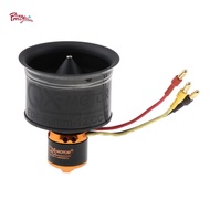 Prettyia 50mm Duct Fan 12 Blade Brushless Motor for RC EDF Jet Plane Accessories CW