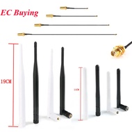 2Pcs /1 set 2.4GHz WiFi Antenna 3dbi 6dbi SMA Pins + IPEX to SMA Hole Adapter Cable U.FL 5/8/10/15/2
