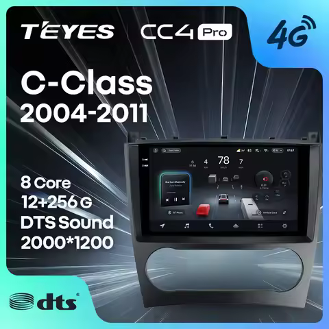 TEYES CC4 PRO For Mercedes Benz C Class W203 W209 C180 C200 CL203 C209 A209 2004 - 2011 CarPlay Radi