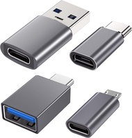 (SG)USB Adapter - 3.1 USB C to USB A Adapter,USB C to Micro USB converter,Lightning to USB C OTG for Phones Laptop&amp;Tablets