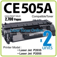 2x Compatible to H* CE505A CE 505A H*05A 05A H*05A H* Laserjet P2030 P2035 P2035n P2050 P2055 P2055d