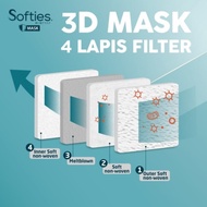 Masker Softies 3D Surgical (Model Kf94) Isi 20Pcs / Softies 3D 4Ply