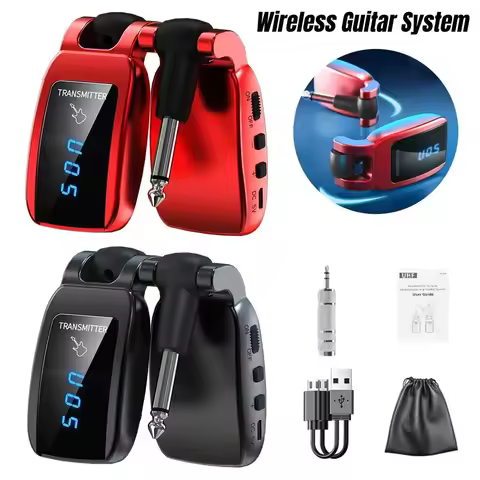 Mini Plug Guitar Amplifier Wireless Guitar System USB Rechargeable Guitar Transmitter Receiver for G